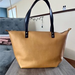 UNICORN Brand New Portland Leather Goods Honeycomb Large Zip Tote